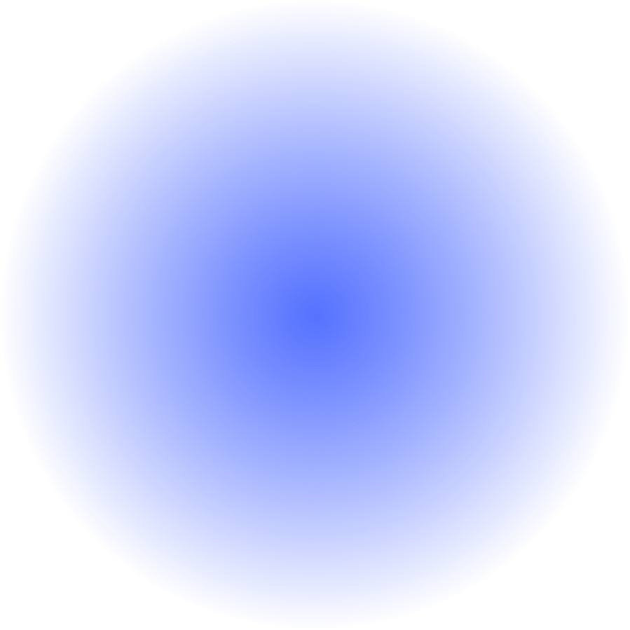 Blue transparent round gradient